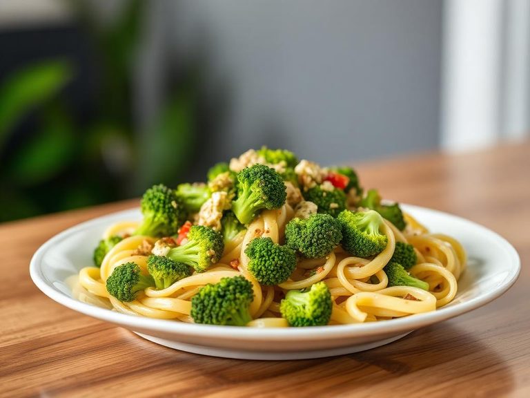Broccoli and pasta salad