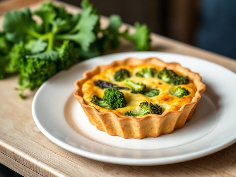 Broccoli and Stilton Quiche