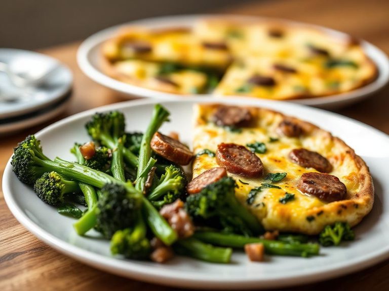Broccoli Raab and Sausage Frittata
