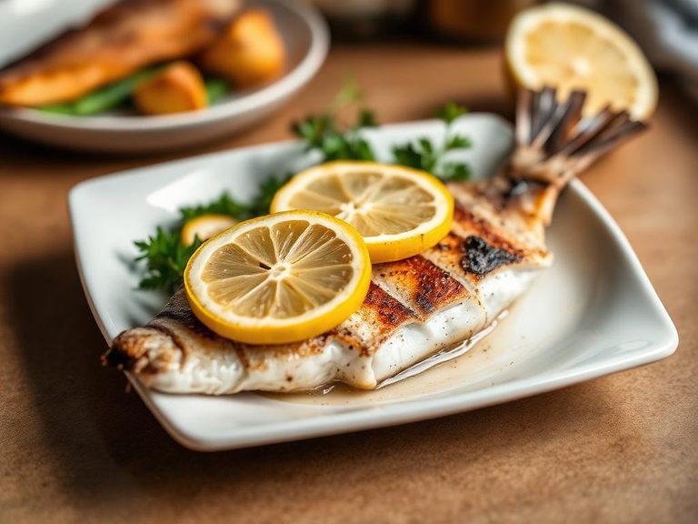 Broiled Bluefish with Lemon