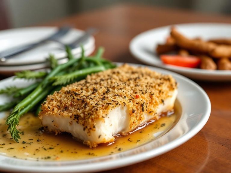 Broiled Cod with Panko Crust