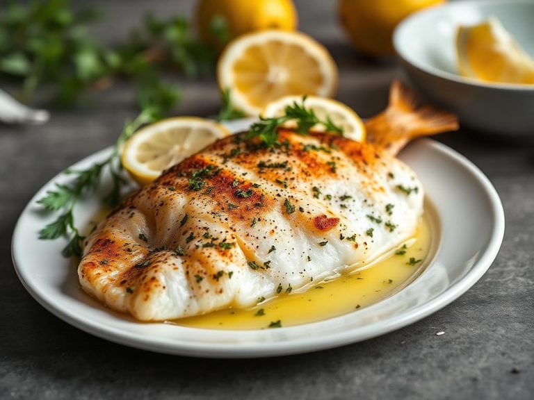 Broiled Haddock with Lemon and Herbs