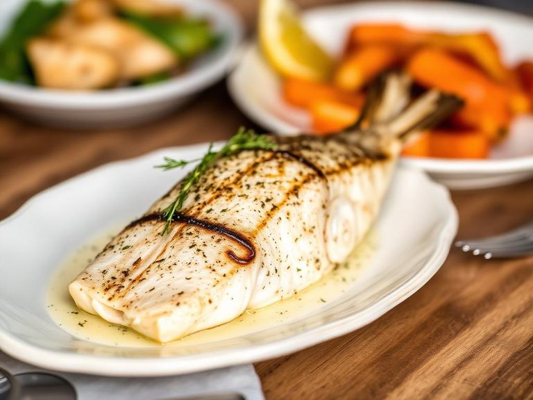 Broiled Tilefish with Garlic and Parmesan