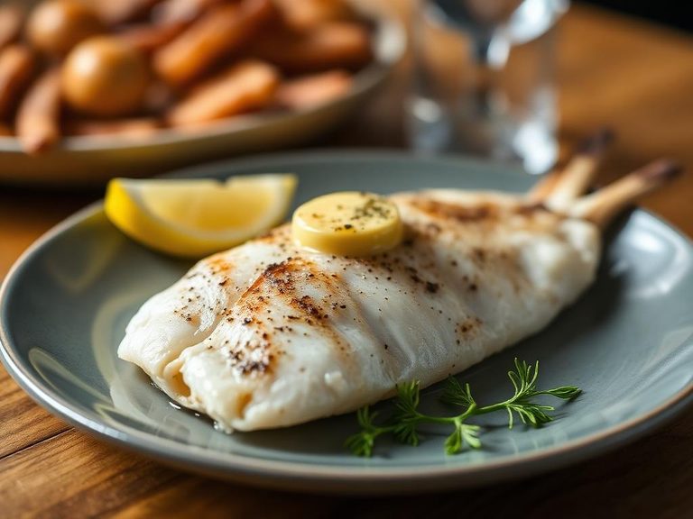 Broiled Whiting with Garlic Butter