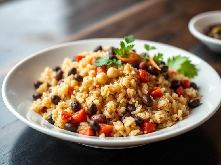 Brown Rice and Bean Bowl