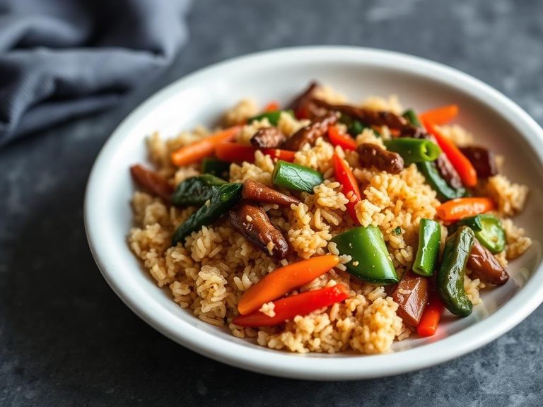Brown Rice and Vegetable Stir-Fry