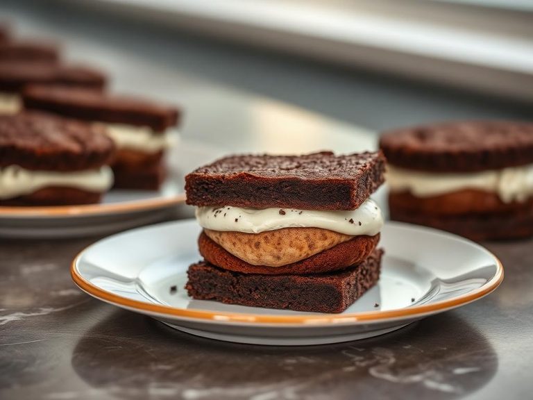 Brownie Ice Cream Sandwiches