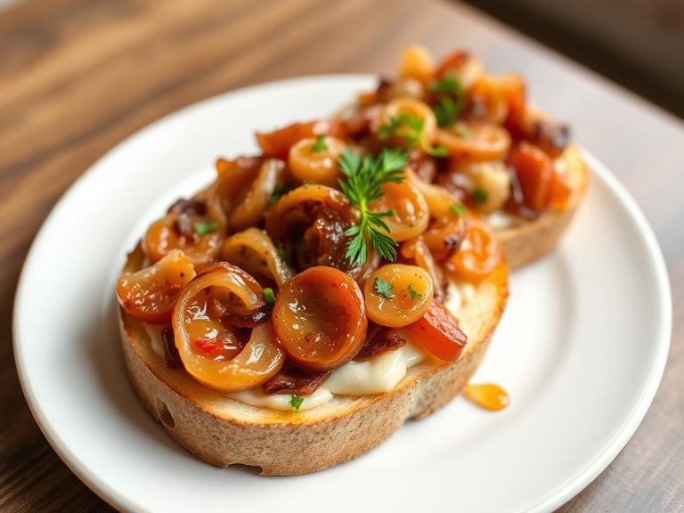 Bruschetta with Caramelized Onions