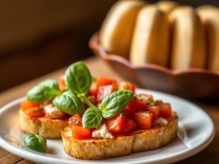 Bruschetta with Tomato and Basil