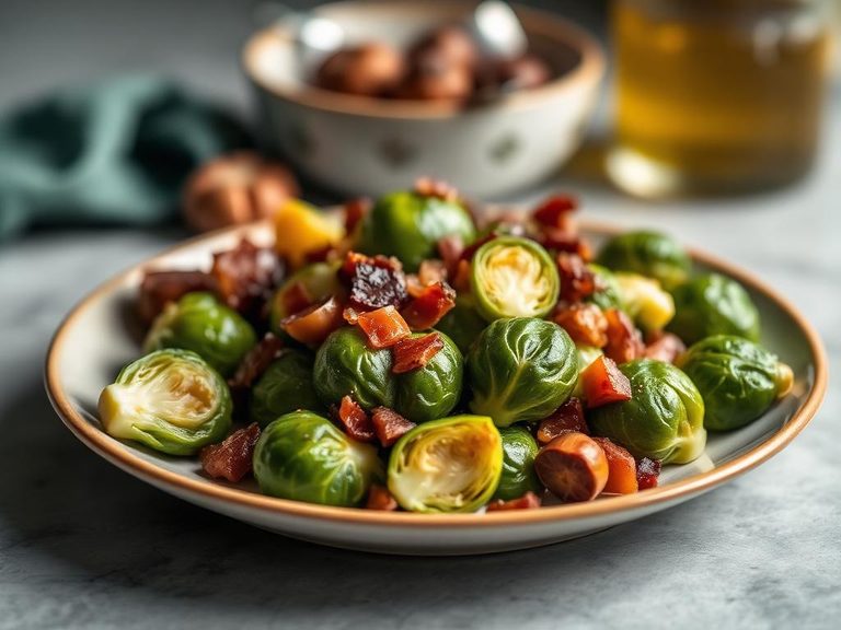 Brussels Sprouts with Bacon and Chestnuts