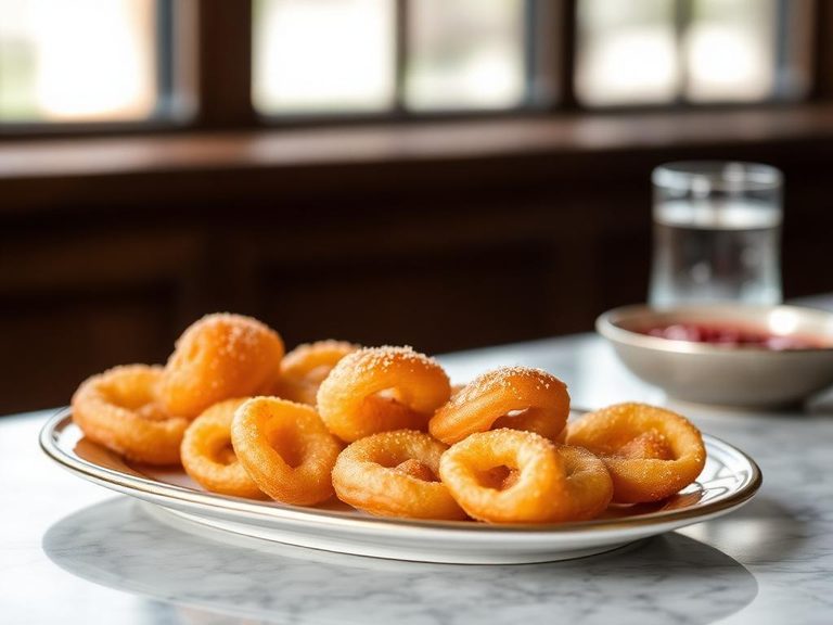 Buñuelos de Rodilla (rolled thin, crispy)