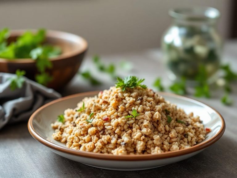 Buckwheat groat pilaf