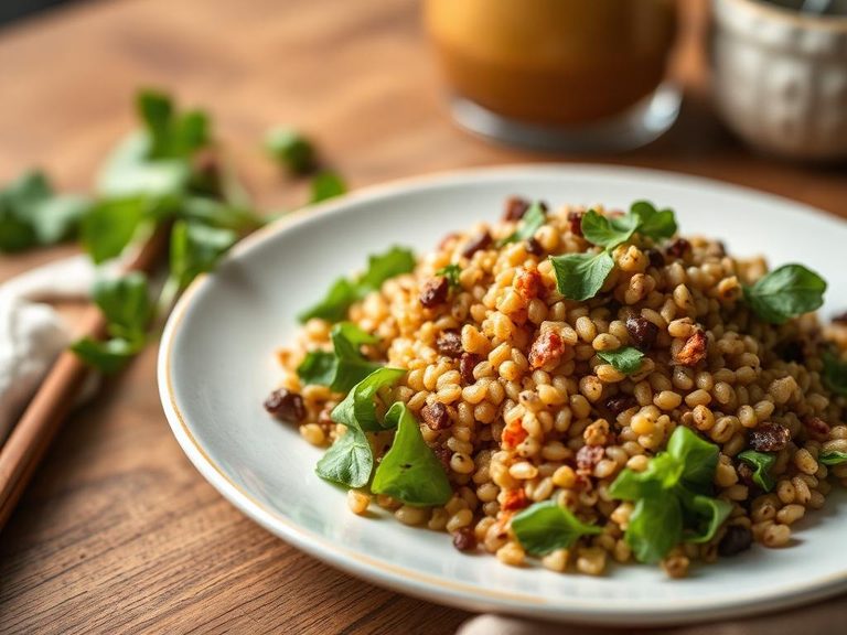 Buckwheat groat salad