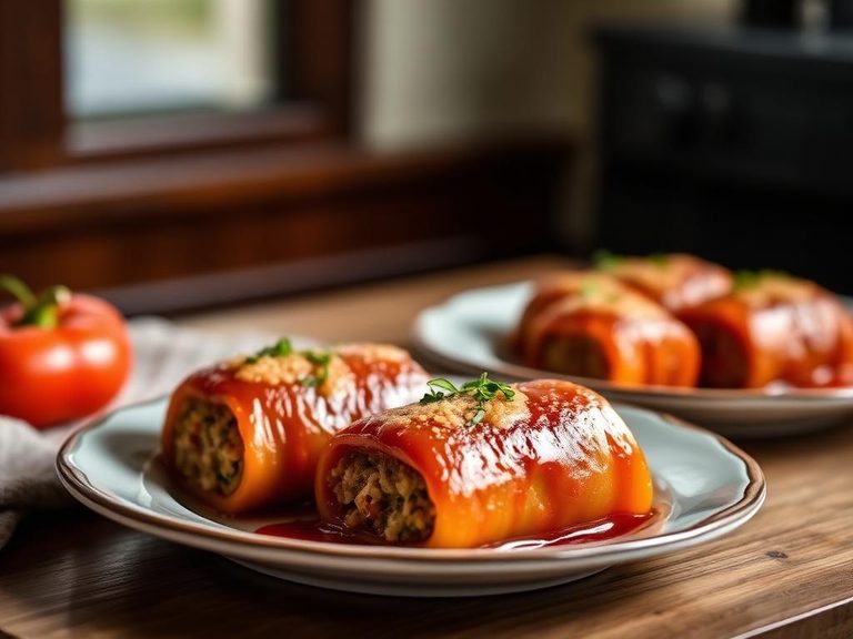 Buckwheat-stuffed peppers or cabbage rolls