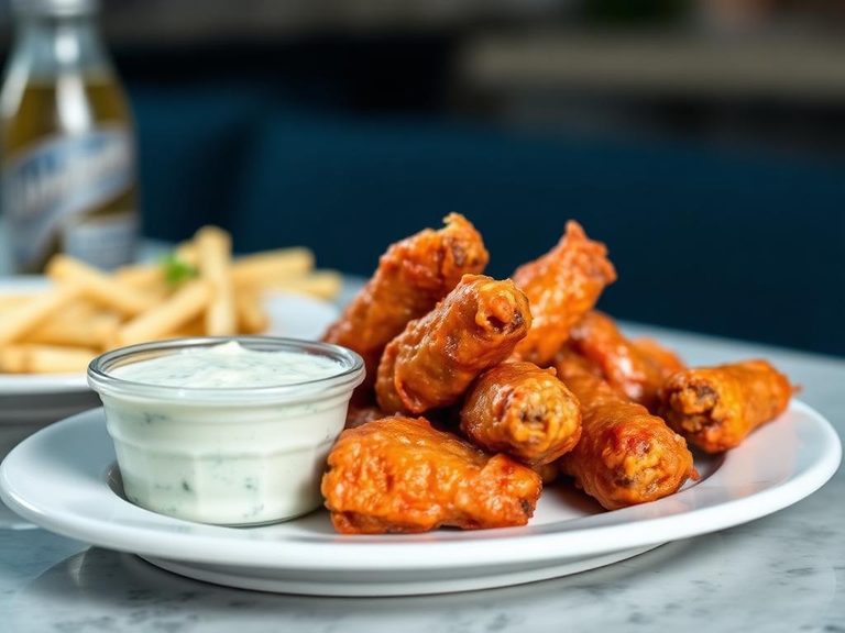 Buffalo Wings with Blue Cheese Dip