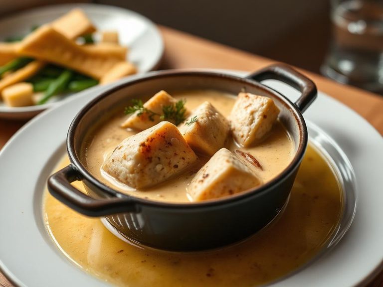 Burbot chowder or fish stew