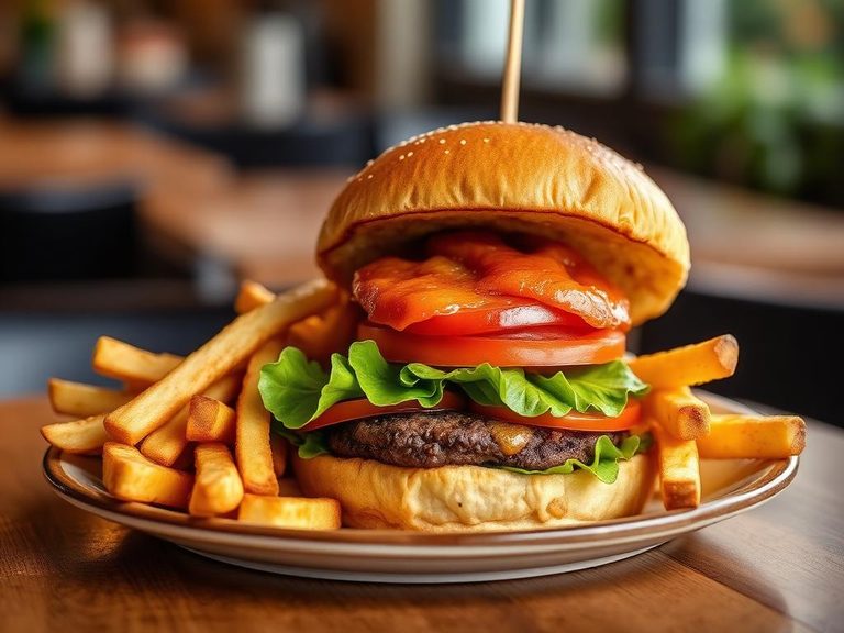 Burger and Fries Combo