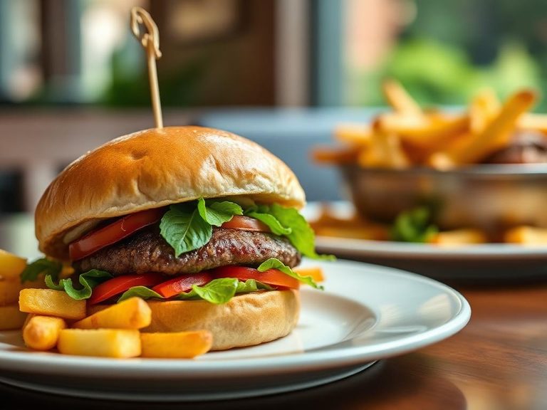 Burger and Fries