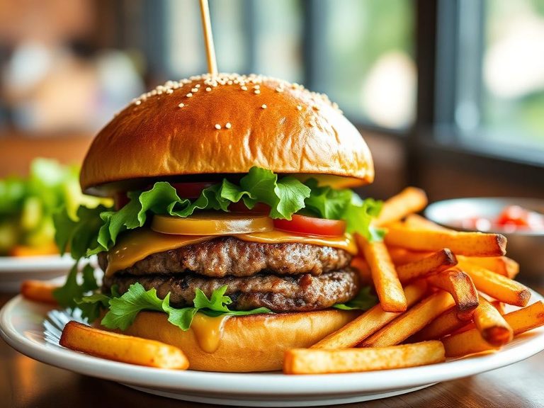 Burger with Fries