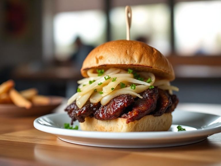 Burnt ends sandwich