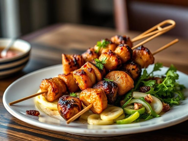 Bush Tucker Emu Kebabs
