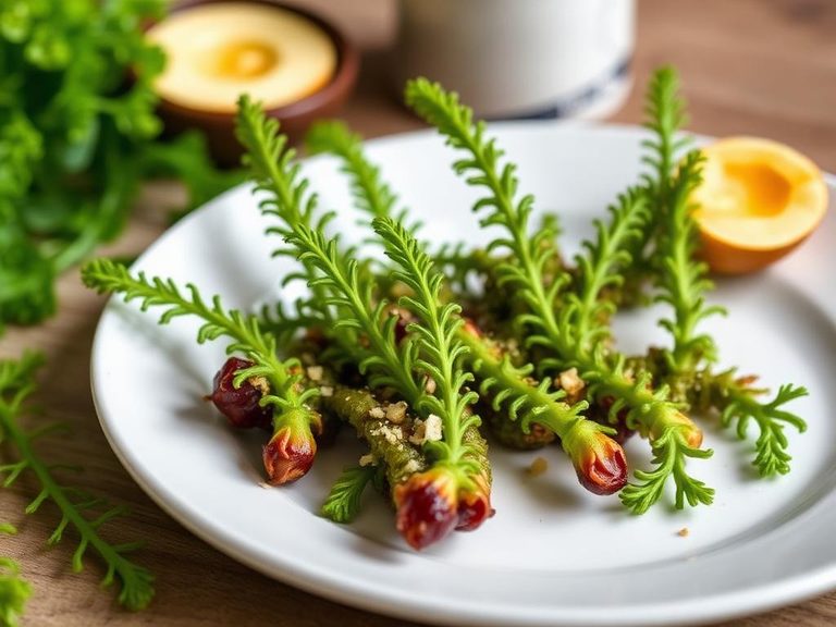 Buttered Fern Tips