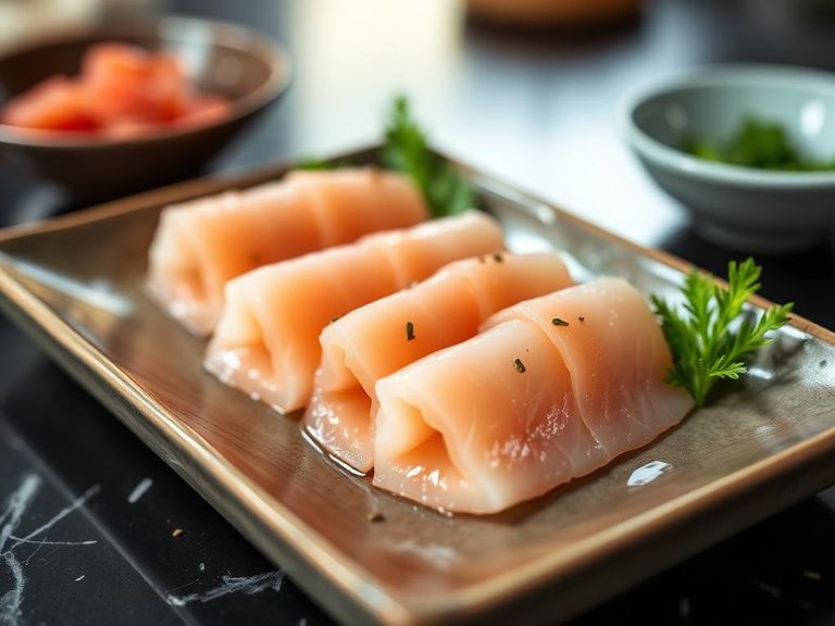 Butterfish sashimi or sushi