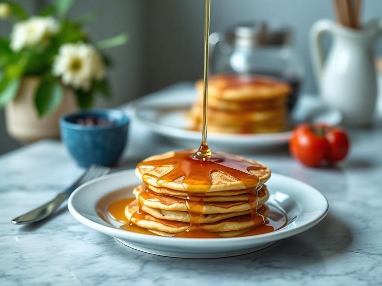 Buttermilk Pancakes with Maple Syrup