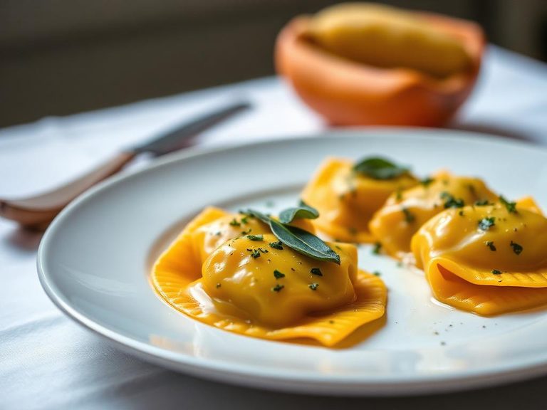 Butternut Squash Ravioli with Sage Butter