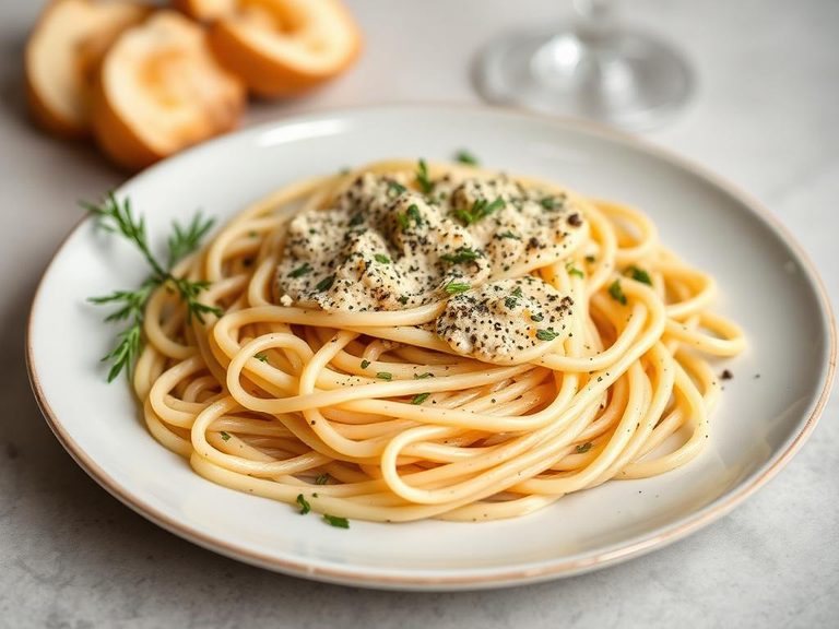 Cacio e Pepe con Grissini