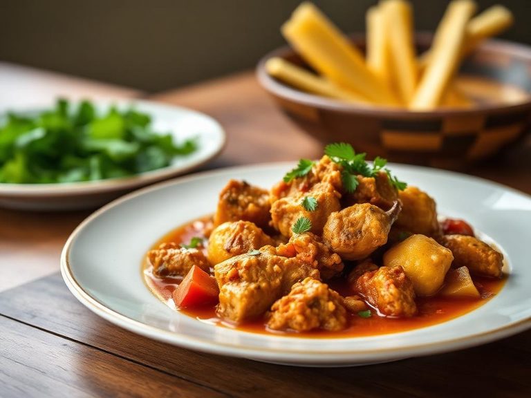 Calf's brain curry
