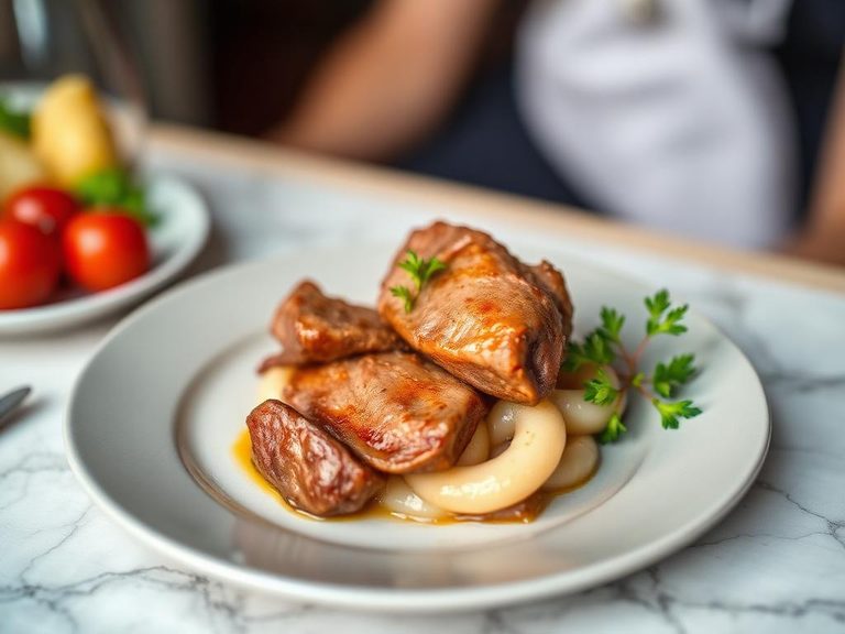Calf's Liver à la Lyonnaise