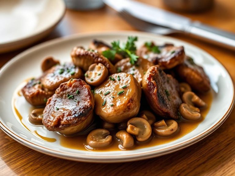 Calf's Sweetbreads with Morel Mushrooms