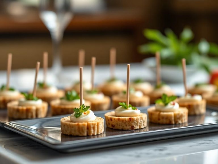 Canapé bases for party appetizers