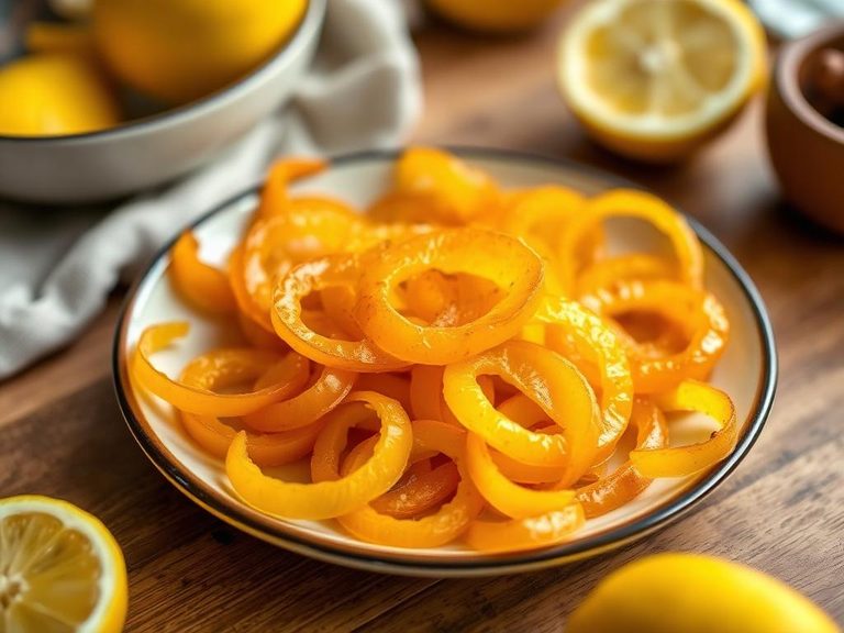 Candied lemon peel