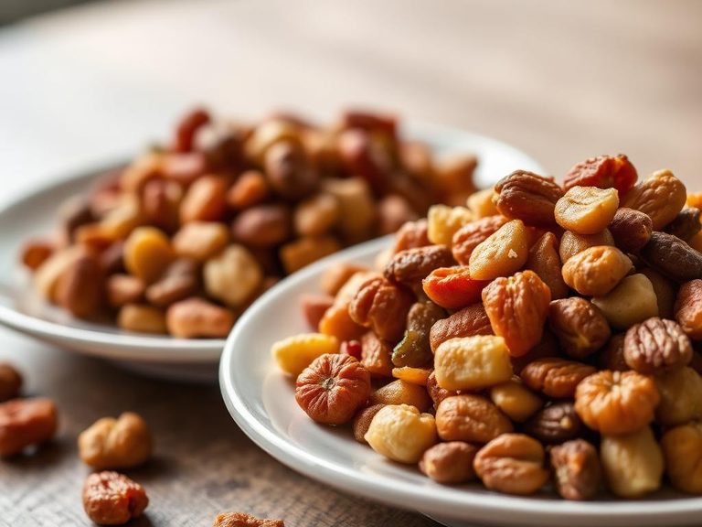 Candied or roasted nut mixes