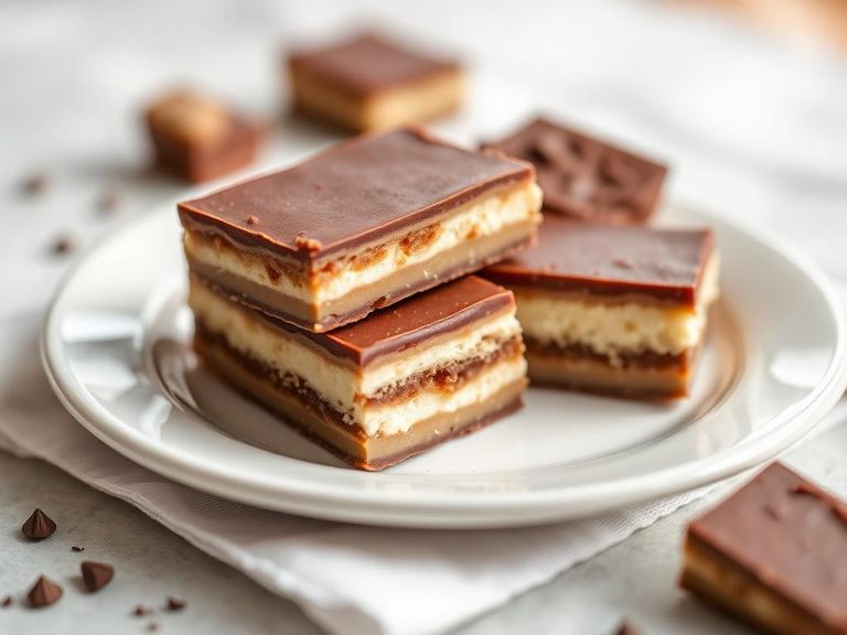 Candy bar nougat layers