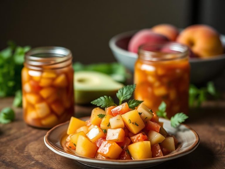 Canned Peach Salsa