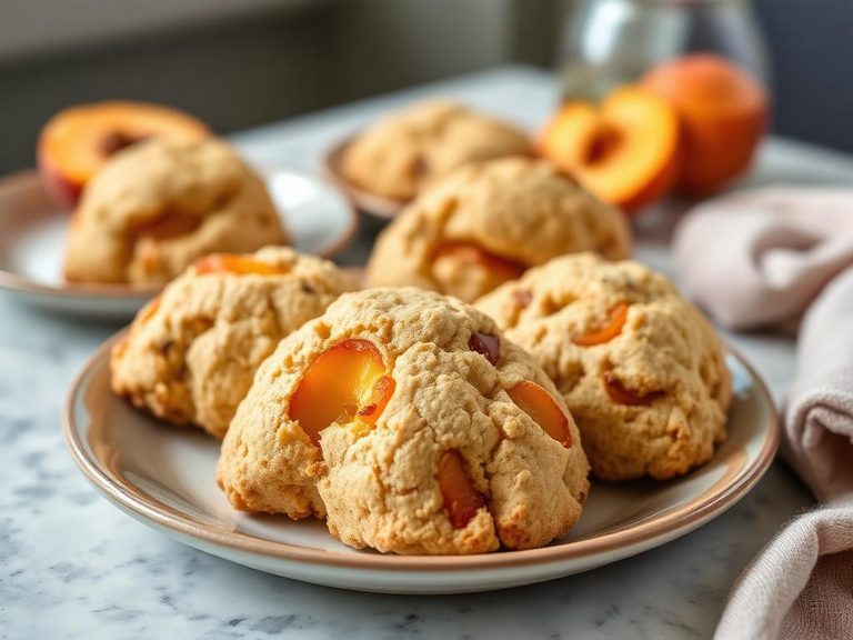 Canned Peach Scones