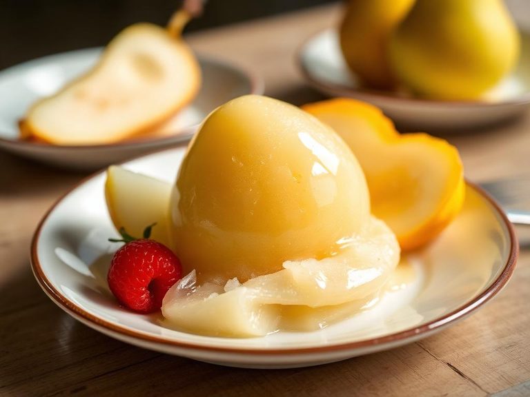 Canned Pear Sorbet