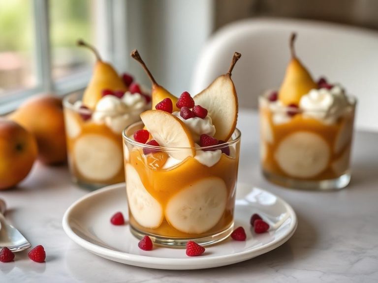 Canned Pear Sundaes or Parfaits