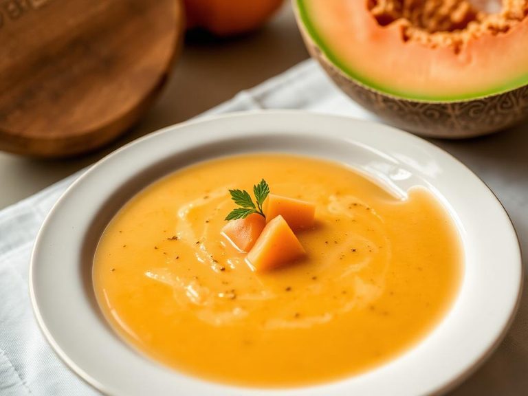 Cantaloupe Soup (chilled Spanish or French style)