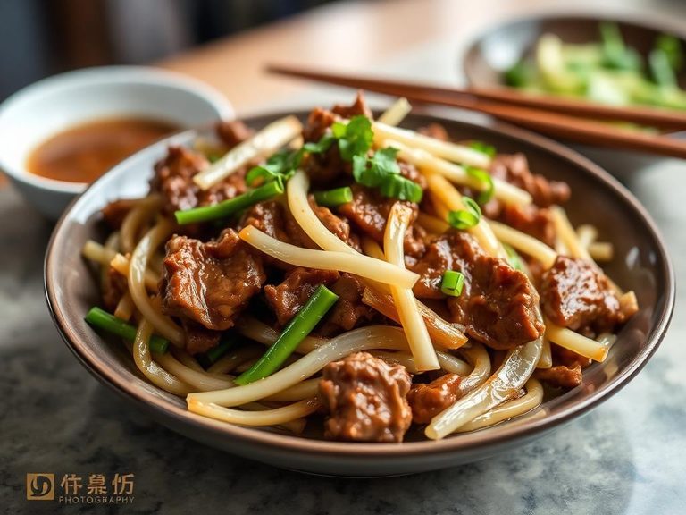 Cantonese Beef with Bean Sprouts