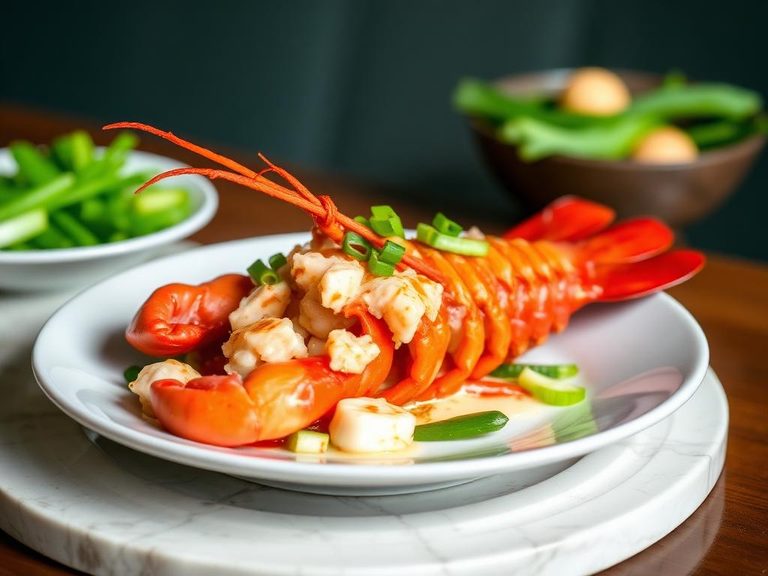 Cantonese Lobster with Ginger and Scallion