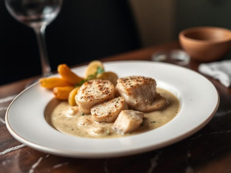 Capon in White Wine Sauce
