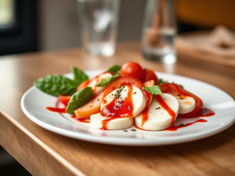 Caprese Salad (as a drizzle)