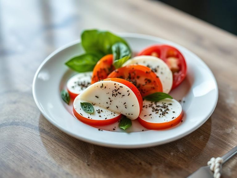 Caprese salad (as a seasoning)