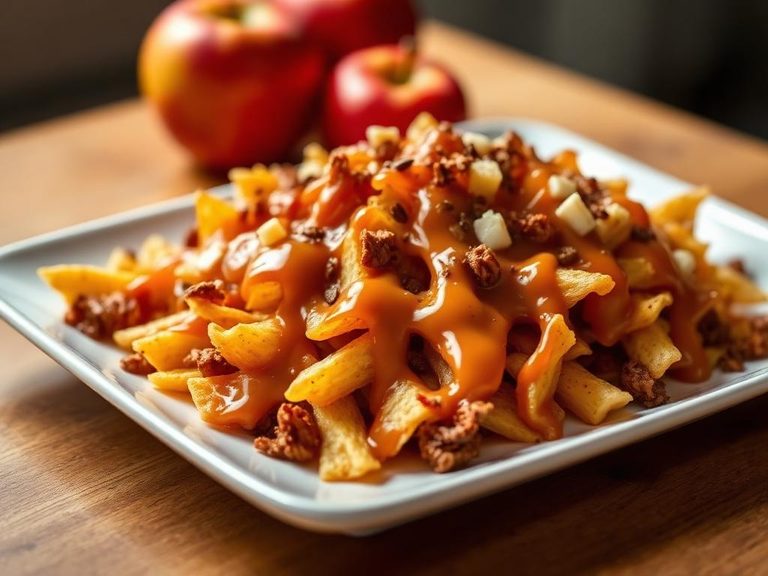 Caramel apple nachos