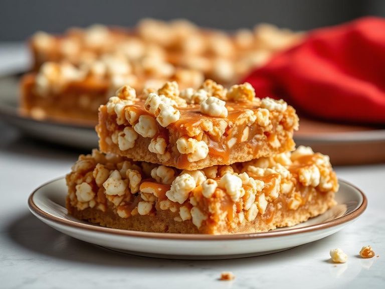 Caramel Popcorn Bars