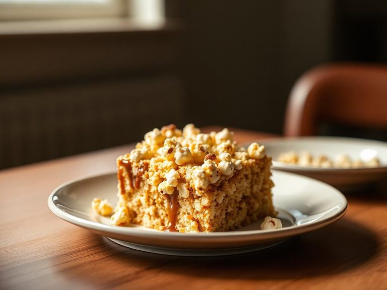 Caramel Popcorn Cake